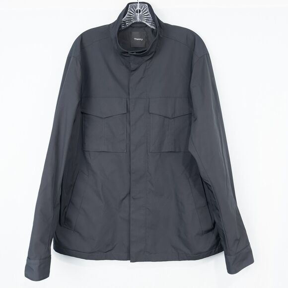 Theory Other - Theory Yost N Fuel Canvas Jacket Mens XXL Ink Black Full Zip Lined Utility Field